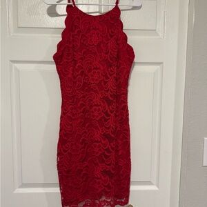 Red Lace Dress